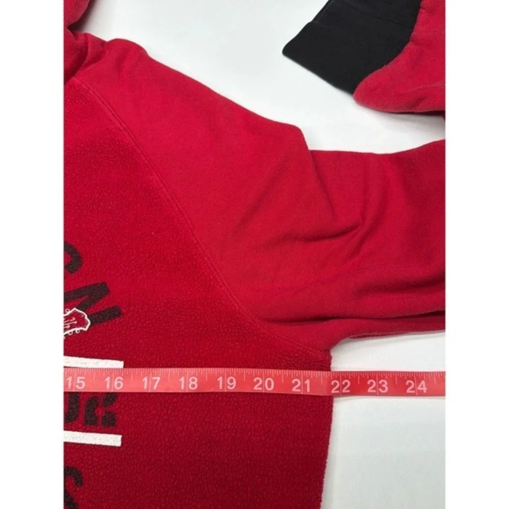 True Religion Buddha Graphic Red‎ Fleece Hoodie Mens Size Small